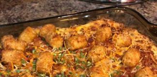 Chicken Bacon Ranch Tater Tot Casserole