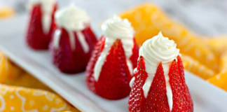 Cheesecake Stuffed Strawberries (5-ingredients)
