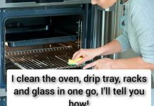 I clean the oven, drip tray, racks and glass in one go, I’ll tell you how!