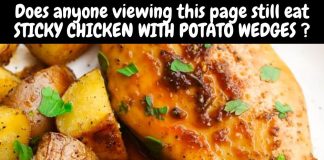 Sticky Chicken with Potato Wedges
