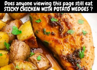 Sticky Chicken with Potato Wedges