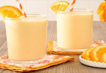 Homemade Orange Julius Milkshake