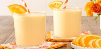 Homemade Orange Julius Milkshake
