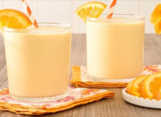 Homemade Orange Julius Milkshake