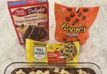 Reese’s Peanut Butter Earthquake Cake