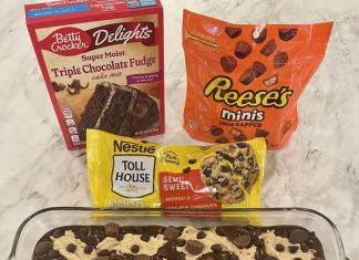 Reese’s Peanut Butter Earthquake Cake