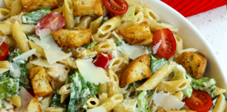 CHICKEN CAESAR PASTA SALAD