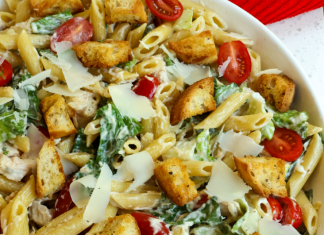 CHICKEN CAESAR PASTA SALAD
