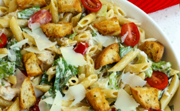 CHICKEN CAESAR PASTA SALAD