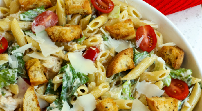 CHICKEN CAESAR PASTA SALAD
