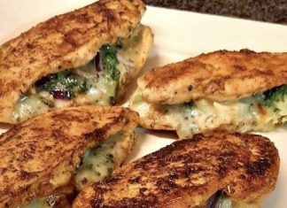 Broccoli Cheese Stuffed Chicken Breast