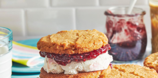 PB and J Ice Cream Sandwich