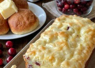 Cranberry Orange Bread with Simple Glaze