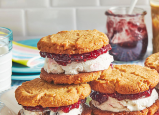 PB and J Ice Cream Sandwich