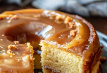 This Salted Caramel Kentucky Butter Cake is Out of This World!