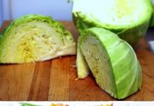 There is a recipe for a savory cabbage and mushroom egg skillet.