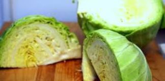 There is a recipe for a savory cabbage and mushroom egg skillet.