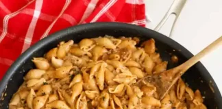 Creamy Beef and Shells