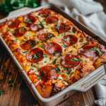 Irresistible Pizza Casserole Delight