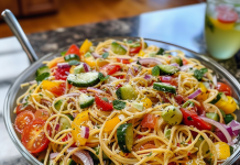California Spaghetti Salad: Taste of Sunshine!