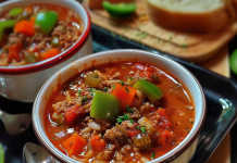 You Won’t Believe How Easy This Stuffed Pepper Soup Is!