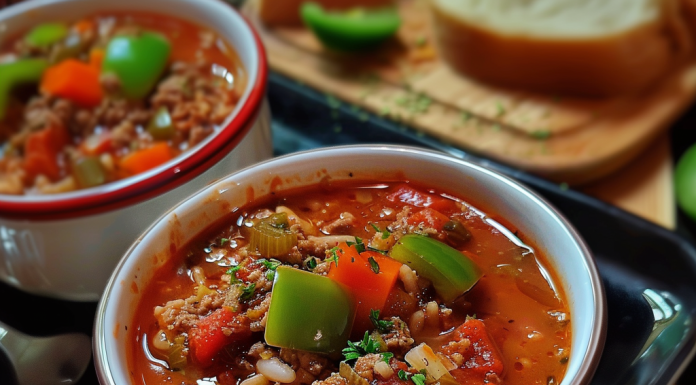 You Won’t Believe How Easy This Stuffed Pepper Soup Is!