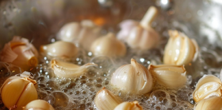 An Effective Natural Detergent: 5 Garlic Cloves Boiling in a Pan