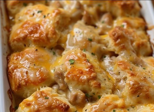 Chicken Bubble Biscuit Bake Casserole