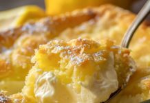 4 Ingredients Lemon Cream Cheese Dump Cake