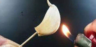 Burning A Clove Of Garlic, What Happens After 15 Minutes At Home