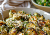 Savory Garlic Parmesan Roasted Brussels Sprouts