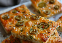 Spicy Jalapeño Cheddar Focaccia