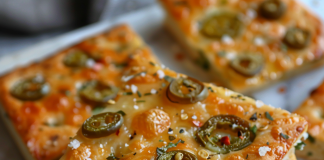 Spicy Jalapeño Cheddar Focaccia