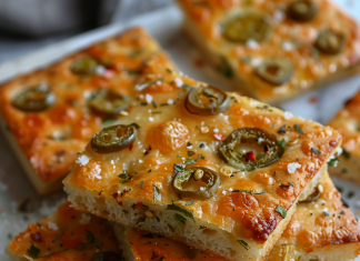 Spicy Jalapeño Cheddar Focaccia