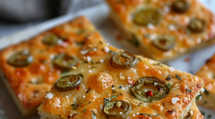 Spicy Jalapeño Cheddar Focaccia