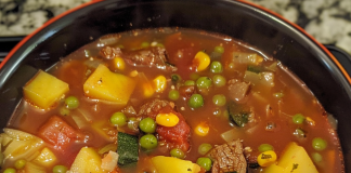 Warm Up with Hearty Vegetable Beef Soup – A Comforting, Flavor-Packed Meal!