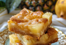 Tropical Pineapple Cake Bars Bliss