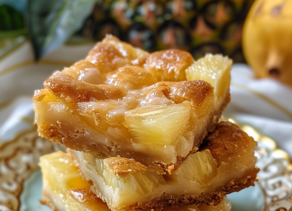 Tropical Pineapple Cake Bars Bliss