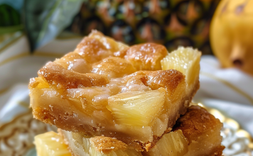 Tropical Pineapple Cake Bars Bliss