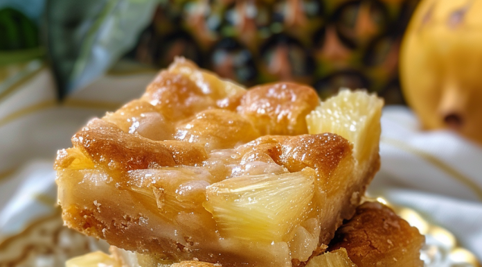 Tropical Pineapple Cake Bars Bliss