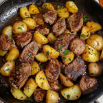Savor the Ultimate Dinner: Garlic Butter Steak and Potatoes Skillet – Irresistibly Delicious!