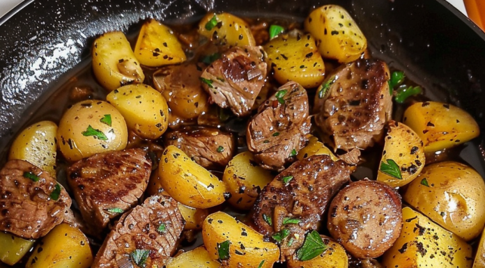 Savor the Ultimate Dinner: Garlic Butter Steak and Potatoes Skillet – Irresistibly Delicious!
