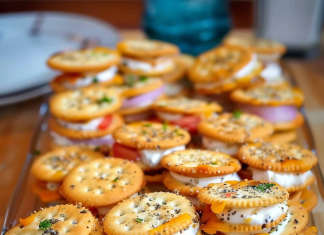 Irresistible Ritz Cracker Party Sandwiches