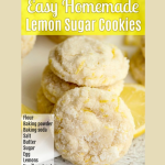 Easy Homemade Lemon Sugar Cookies