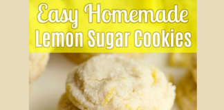 Easy Homemade Lemon Sugar Cookies