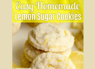 Easy Homemade Lemon Sugar Cookies