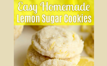 Easy Homemade Lemon Sugar Cookies