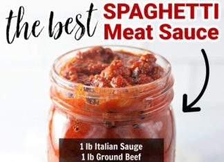 Homemade Spaghetti Meat Sauce