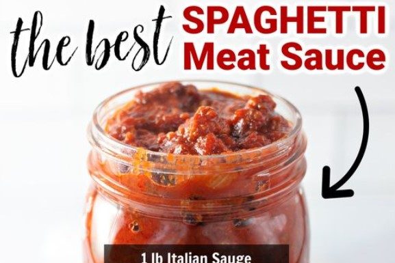 Homemade Spaghetti Meat Sauce