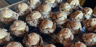 Buckeye Brownie Cookies